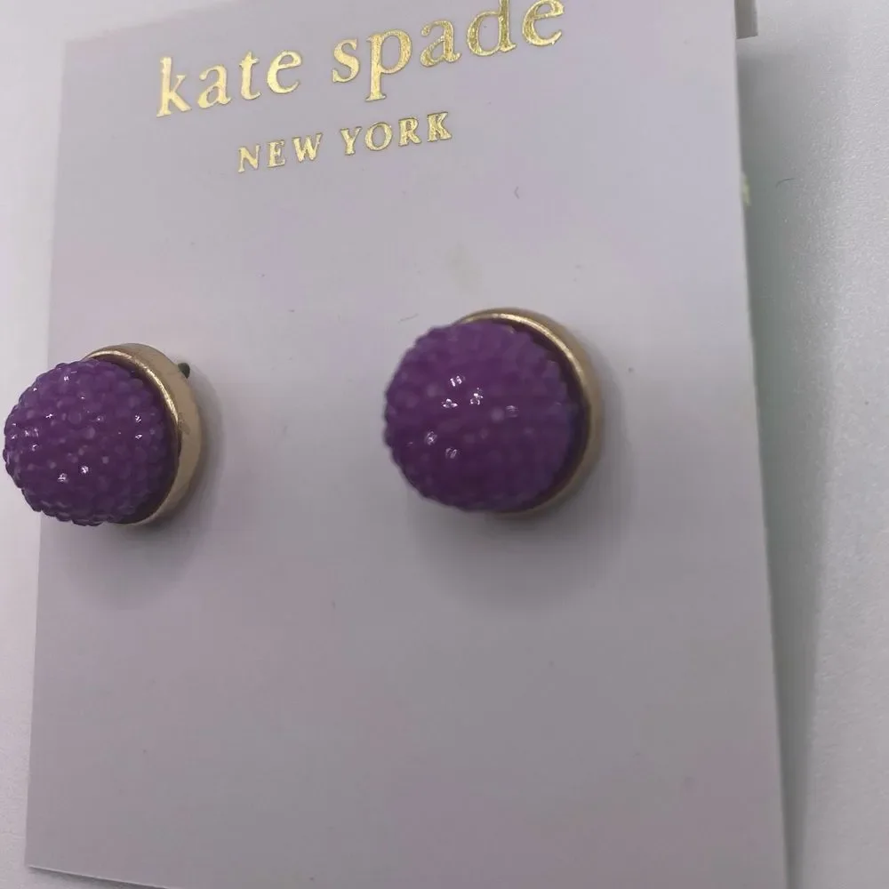 Kate Spade Purple Gumdrop Studs